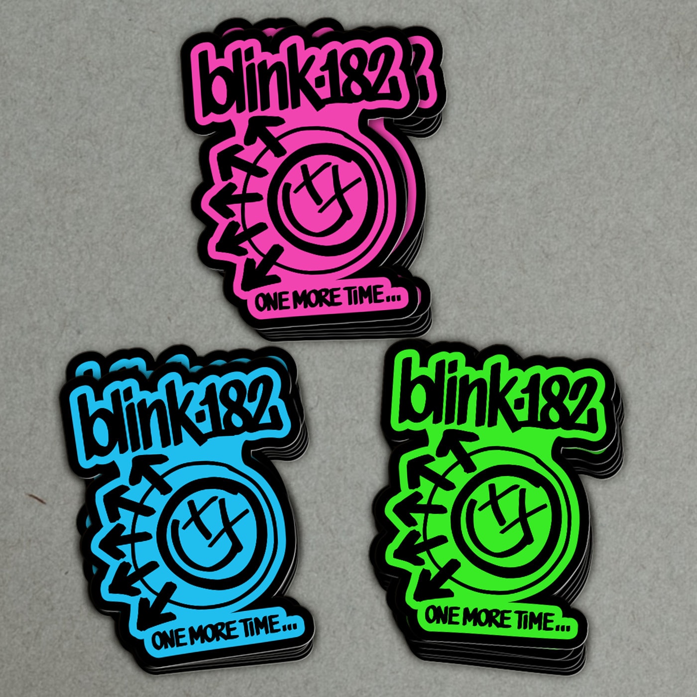 Blink 182 Laptop Stickers | One More Time, Crappy Punk Rock, Blink