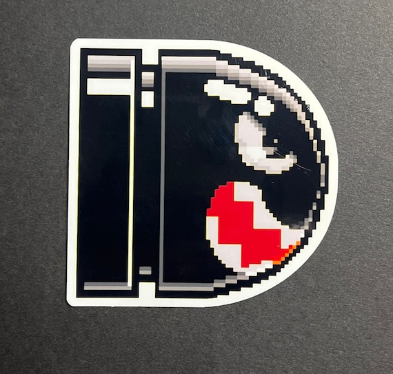 Bullet Bill Mario Zelda Destiny Diecut Vinyl Decal – Car Window Bumper Sticker – White