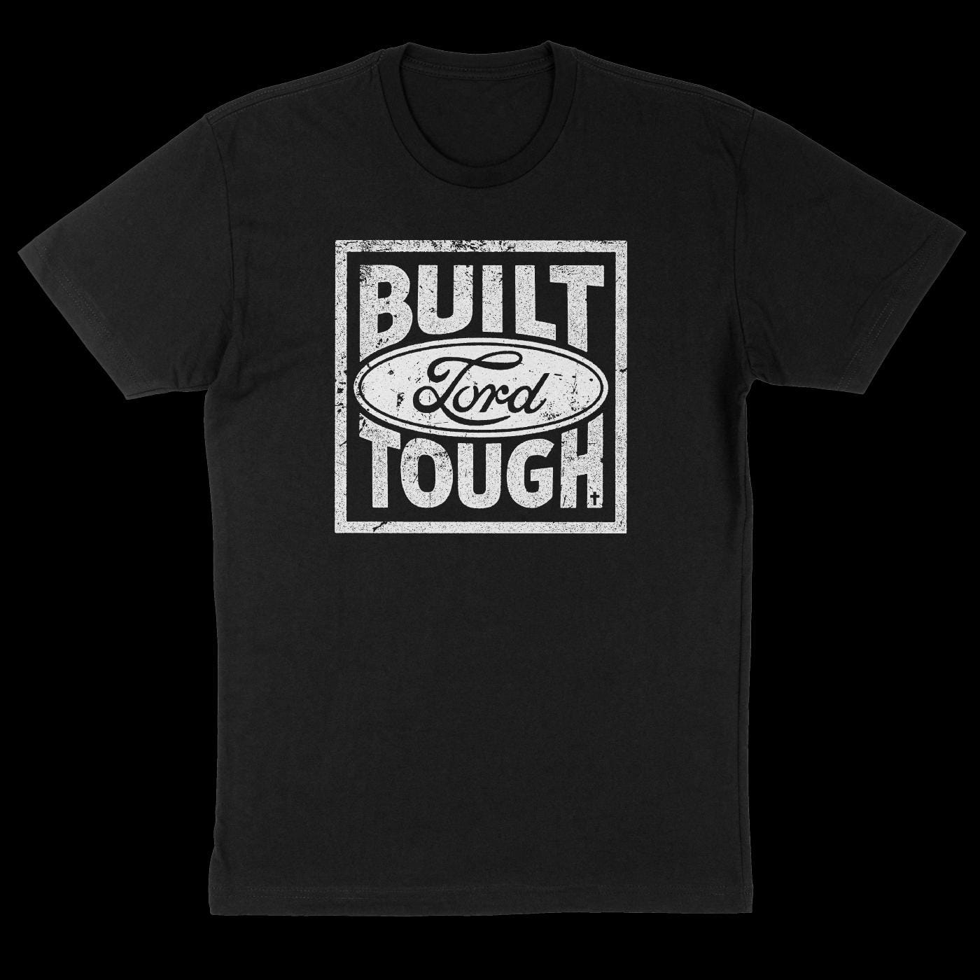 thumbnail image 2 of Ford Built Tough Official T-Shirt – Gray – 100% Cotton Short Sleeve – Men's 2 of 6