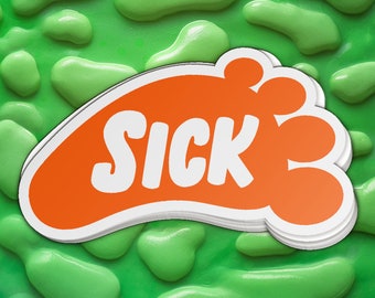 Sick Foot Logo Waterproof Sticker