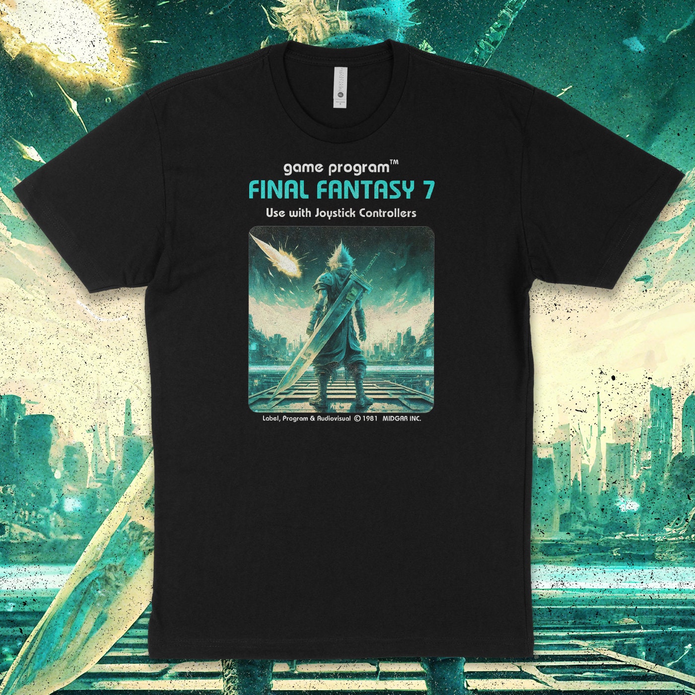 FF7 Atari Retro T-shirt - Final Fantasy 7, Ffvii Remake, Ff7