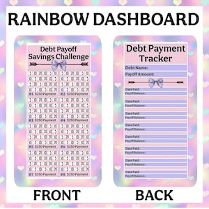 Debt Payoff Dashboard | 2k |Savings Challenge | Budget Binder | A6 | Hole-Punched | Envelope | Debt Tracker afbeelding 5