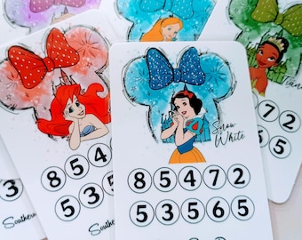 Mini Princess | Savings Challenges | Disney | Budget Binder | Cash Stuffing | Cute | Laminated | Low Income | Insert | Cash Envelopes |