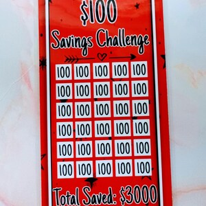 Défi d'économies de 5 l 10 l 20 laminé | Intercalaires A6 Budget 100 dollar challenge