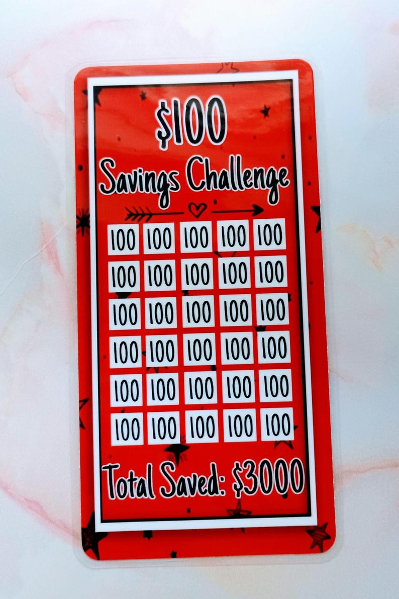 Défi d'économies de 5 l 10 l 20 laminé | Intercalaires A6 Budget 100 dollar challenge