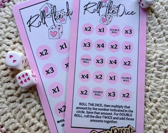 Roll The Dice Savings Challenge: A6 Budget Game, Laminated