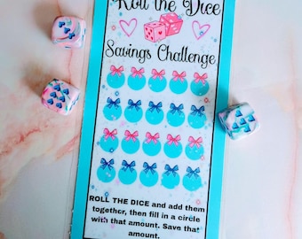 Roll The Dice Savings Challenge | A6 Budget Binder Insert