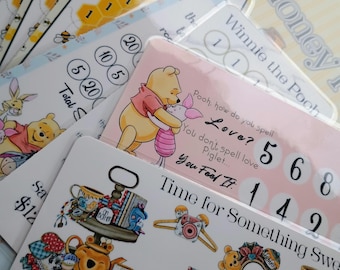 Pooh Bear | Honey Pot | Savings Challenge | Budget Binder | Cash Stuffing | A6 | Laminated | Low-income | Insert