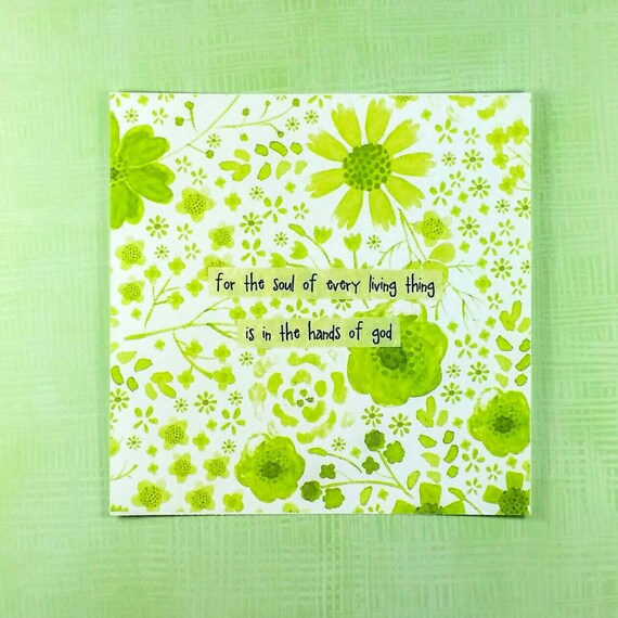 For the Soul of every living thing is in the hands of God PostcardNotecard