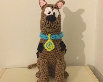 Silly Great Dane Crochet Plush, handmade stuffed animal, gift idea for child