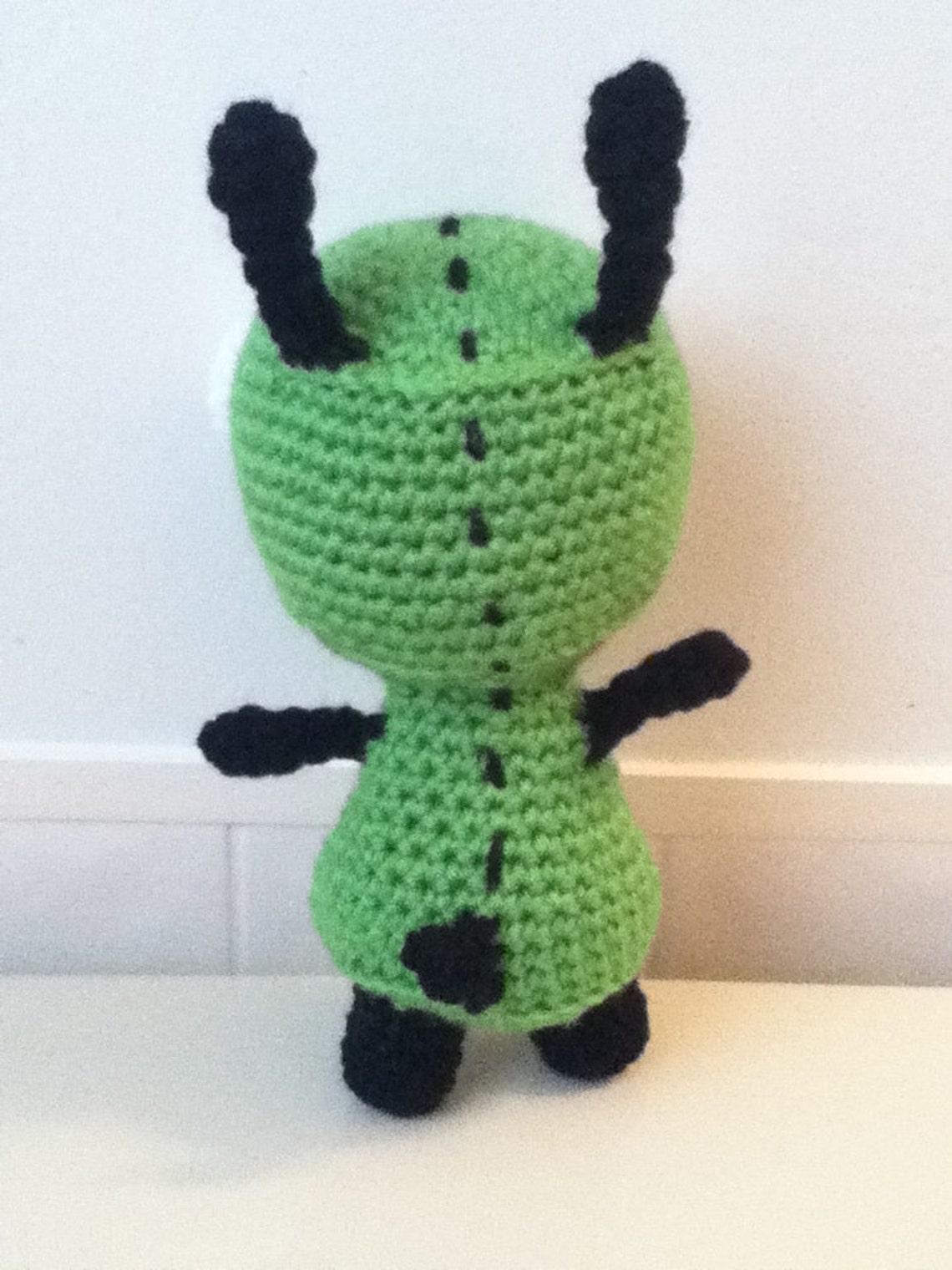 Amigurumi Little Green Dog Plush Crochet Stuffed Animal Etsy