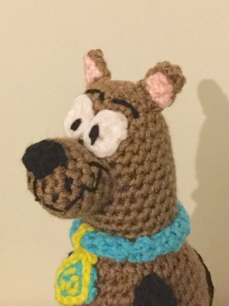 Amigurumi Great Dane Plush Crochet Brown Dog Doll Stuffed | Etsy