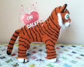 SALE--Crochet Amigurumi Tiger Doll