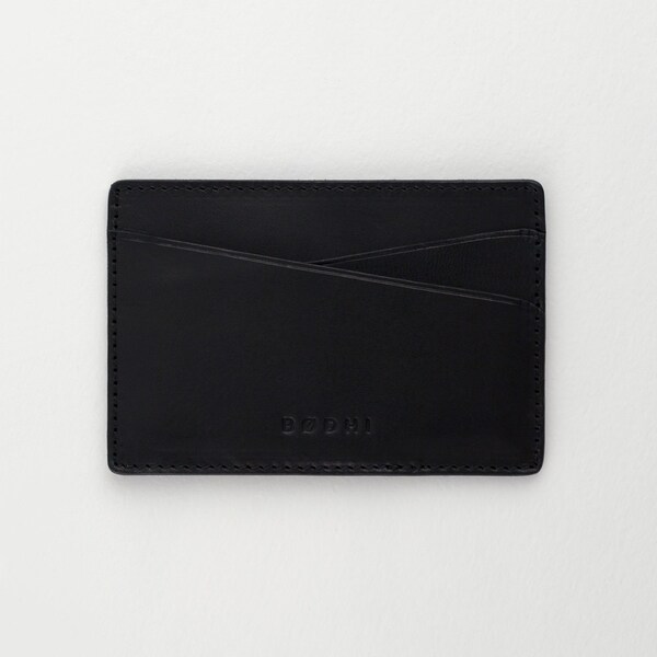 Leather Credit Card Holder | Black | FREE SHIPPING WORLDWIDE