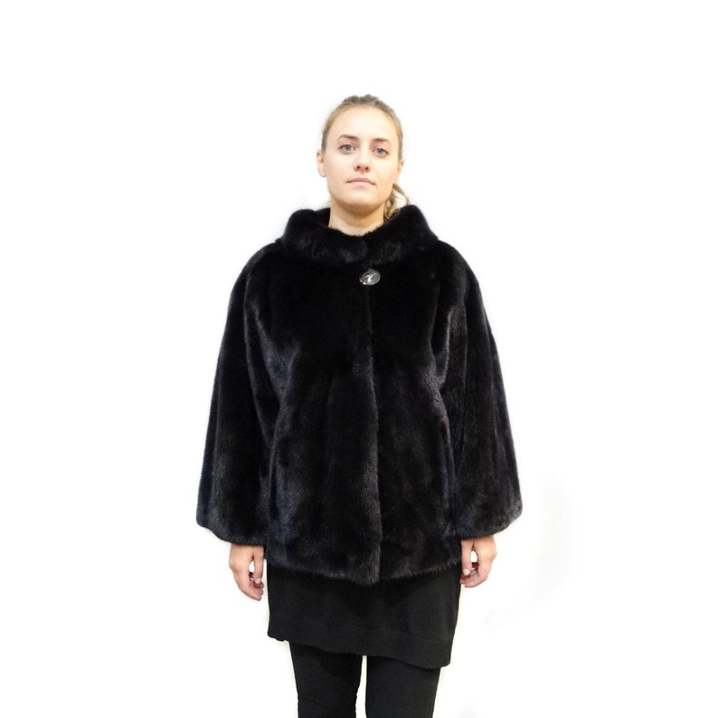 mink fur coat plus size