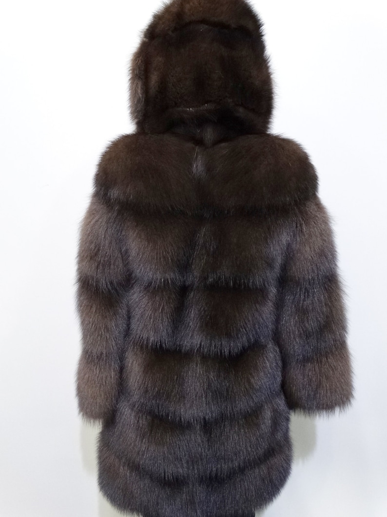 Manteau en fourrure véritable de la vraie fourrure fourrure Etsy