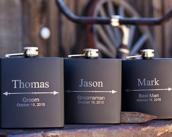 Groomsmen Gift Flask, Personalized Flask, Groomsmen Gifts, Wedding Gift, Hip Flask, Best Man, Flask, Groomsmen Flask, Personalized, Flask