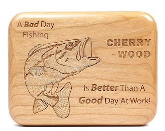 Fly Fishing Box, Fly Box, Personalized Fishing Lure Box, Gift for Birthday, Retirement, Christmas, Laser Engraved, Made in USA