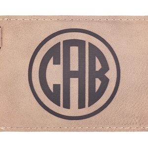 Personalized Leather Luggage Tag with Monogram, Laser Engraved, Travel Accessory, Customized for Wedding, Birthday, Christmas, Father&#39;s Day
