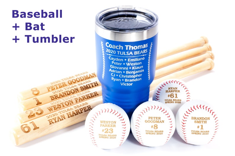 Engraved Junior Baseball Bat Personalized Team Baseball Bat Etsy