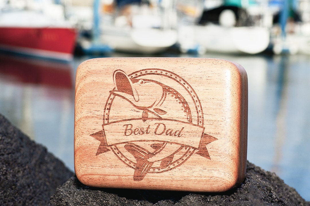 Best Dad Fly Fishing Box, Fly Box, Personalized Fishing Lure Box for ...