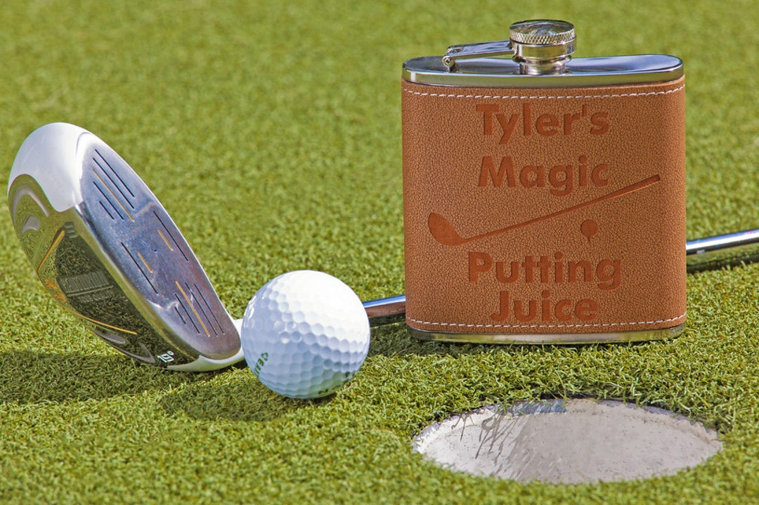 Personalized Golf Player Flask, Customized Golf Gift for Husband ...