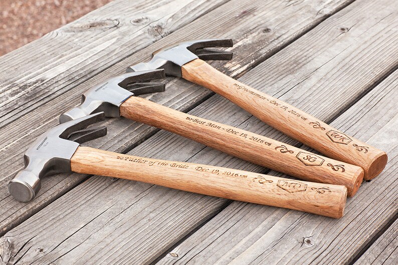 Personalized Laser Engraved Hammer Wedding Gift for Etsy