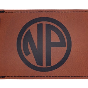 Personalized Leather Luggage Tag with Monogram, Laser Engraved, Travel Accessory, Customized for Wedding, Birthday, Christmas, Father&#39;s Day