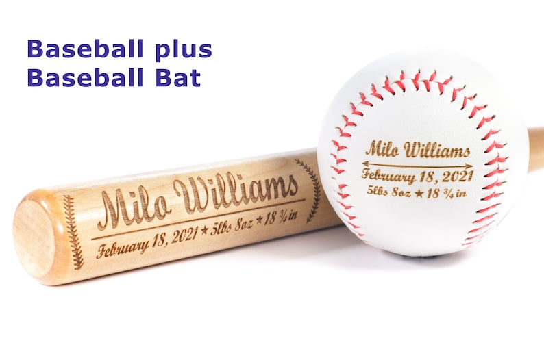 Personalized Baseball Baby Boys Gift Newborn Gift Engraved Etsy