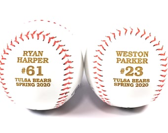 Personalized Baseball, Sports Gift, Engraved Baseball Gift, Little League Gift, Gift for Baseball Team, Softball, Coach, Graduates, Seniors