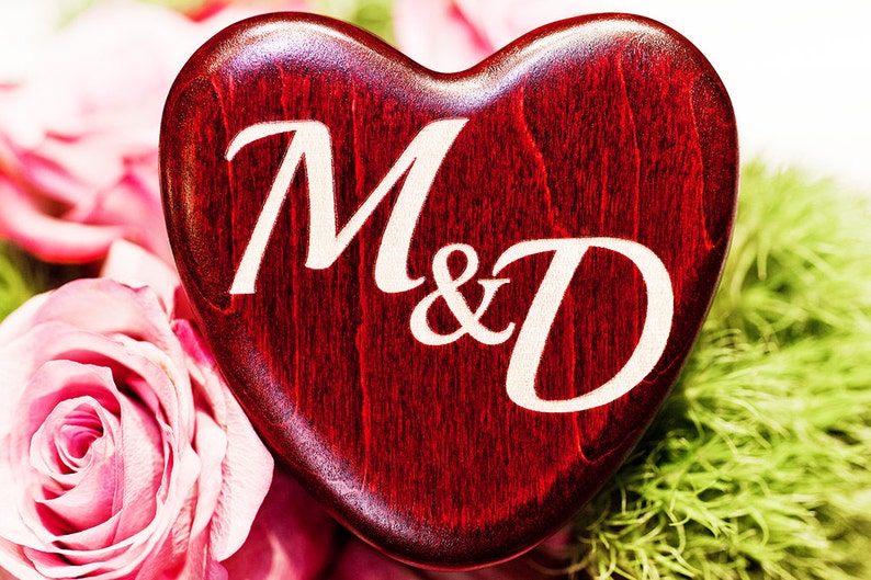 Personalized Heart Shaped Jewelry Box Valentines Day Love Gift Box Be My Valentine!! Handcrafted Keepsake Laser Engraved Wooden Ring Box