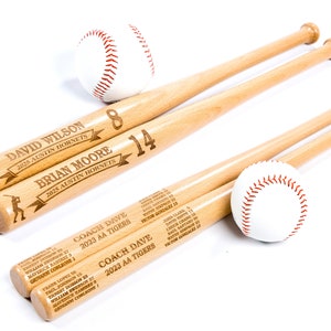 Personalized Junior 18” Baseball Bat, Gift for Baseball Team & Coach, Baseball Award, Trophy for Players and Sponsors