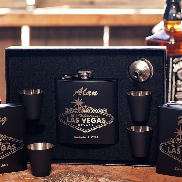 Las Vegas Wedding Shot Glasses Etsy