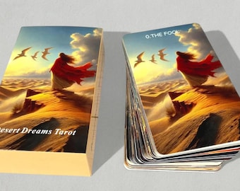 Nouveau jeu divinatoire scellé de cartes de tarot Rêves du désert