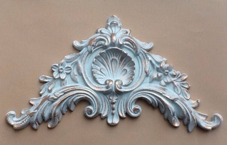 Large ornate pediment decorative furniture applique Etsy