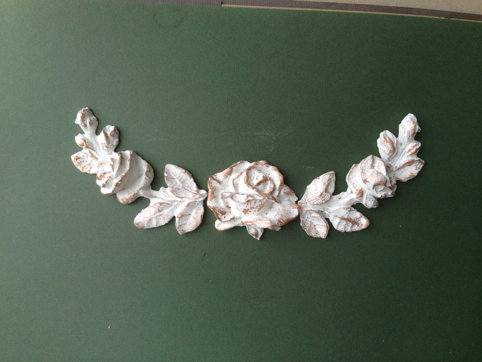 Shabby Chic Wreath Six Mouldings Resin Appliques With Farrow Etsy
