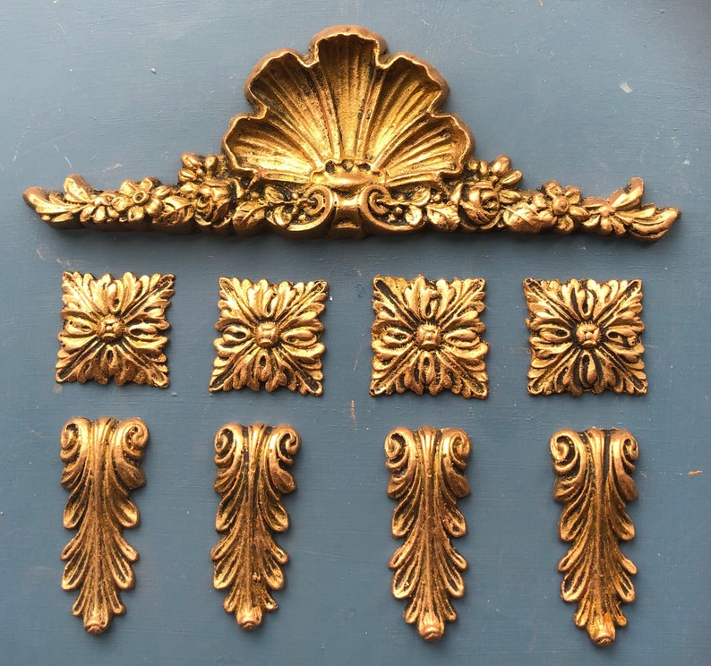 Decorative Mouldings Mixed Lot of Nine Resin Shabby Chic Etsy UK