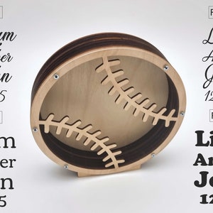 FORLONG Ceramic Baseball Piggy Bank - Large White Sports Coin Bank For Boys & Girls, 7.8 Inch - View #2