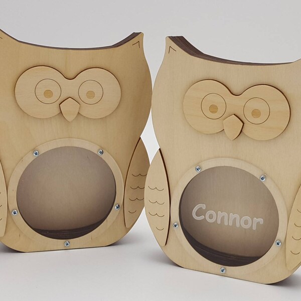 Wooden piggy bank, Owl piggy bank, Piggy bank for kids, Piggy banks for boys