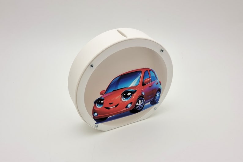 Personalized car piggy bank for girls, Cute and funny birthday gift for car lovers, 3d printed of PLA plastic image 8