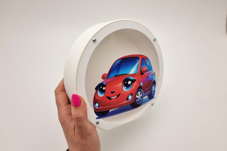 Personalized car piggy bank for girls, Cute and funny birthday gift for car lovers, 3d printed of PLA plastic image 4