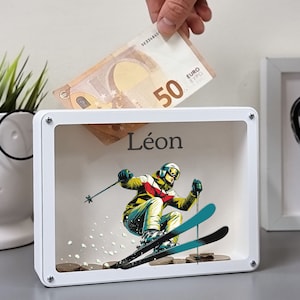 Gepersonaliseerd cadeau skiliefhebber, aanpasbaar wintersportcadeau - perfect cadeau voor skiliefhebbers!