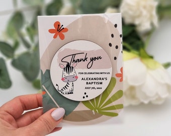 Personalized Baptism Magnets – Custom Christening Favors, Unique Thank You Gift for Guests, Catholic Souvenirs, First Communion Keepsakes