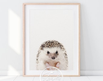 Hedgehog Print, Nursery Decor, Baby Hedgehog Art, Woodland Animal Prints, Cute Baby Animals, Nursery Wall Art, Kids Room Printable Art