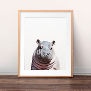 Nilpferd Druck, Baby Nilpferd, Kinderzimmer Dekor, Safari Tier Kinderzimmer, Baby Tiere, Tierkunst, Kinderzimmer Wandkunst, Kinderzimmer Drucke, druckbare Kunst