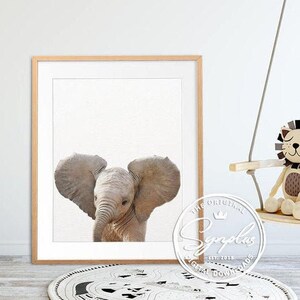 Safari Nursery Art, Elephant Print, Safari Animals Wall Art, Nursery ...