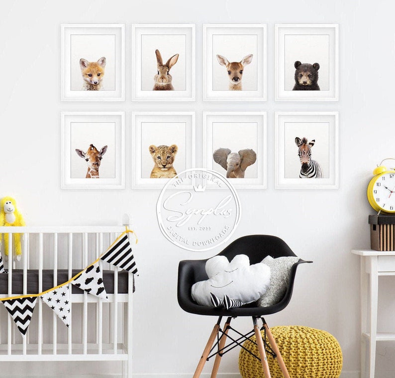 Nursery Decor Nursery Art Prints Woodland & Safari Baby Etsy