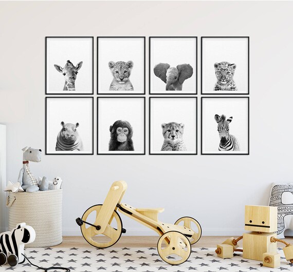 black nursery decor