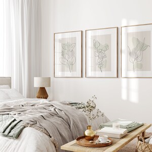 Beige Sage Green Wall Art Prints Botanical Line Art Set Of 3 Plant beige-sage-green-wall-art-prints-botanical-line-art-set-of-3-plant