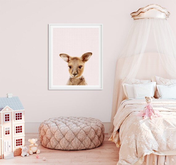 Impresión de canguro bebé, arte lindo canguro, arte de la pared de la  guardería, animal australiano, estampados de animales en blanco y negro,  decoración de la guardería, habitación para niños imprimible 